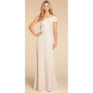 NWT Hailey Paige Occasions Cashmere Off Shoulder Formal Gown Dress Bridesmaid 22